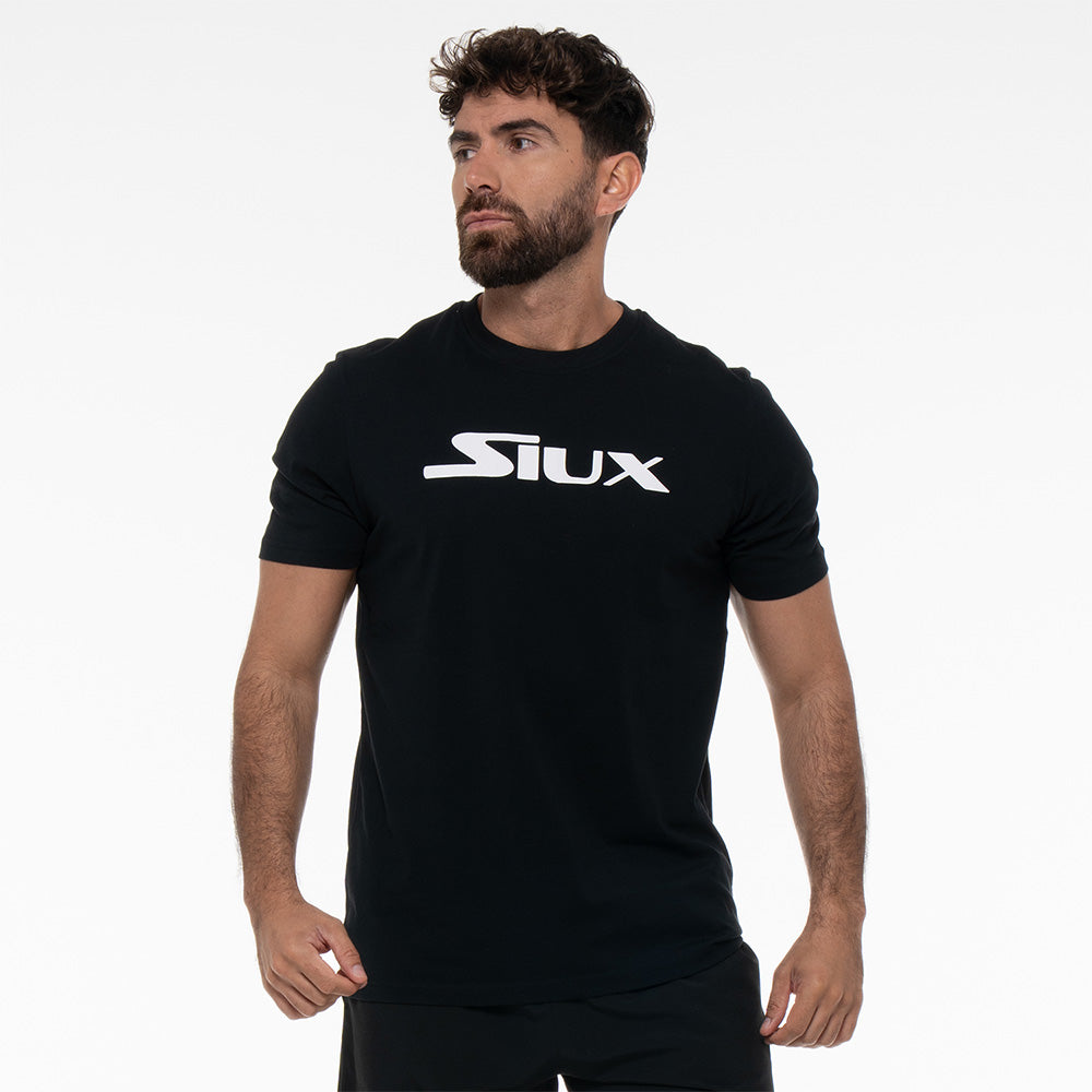 MAGLIETTA SIUX IN COTONE NERA (M)