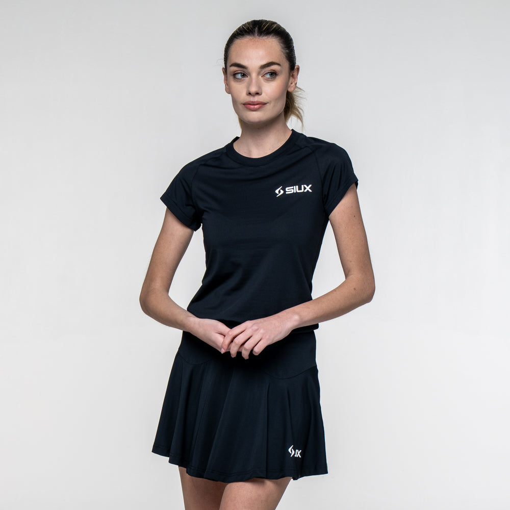 CAMISETA SIUX MATCH 26 MUJER NEGRA