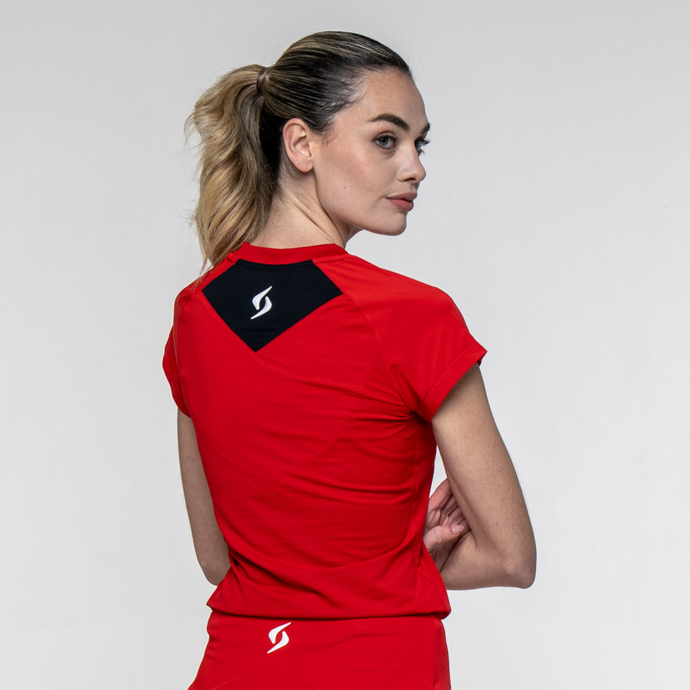 CAMISETA SIUX MATCH 26 MUJER ROJA