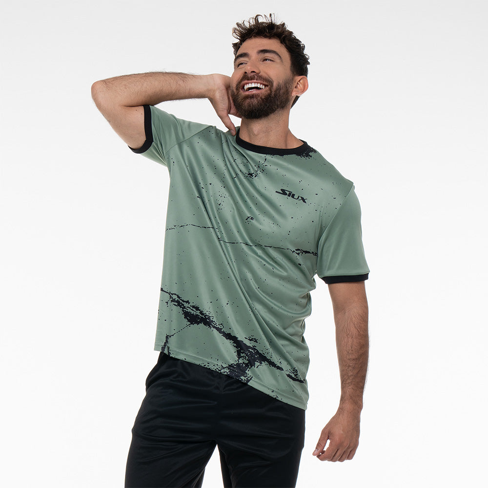 T-SHIRT SIUX SPLASH VERT HOMME (S)