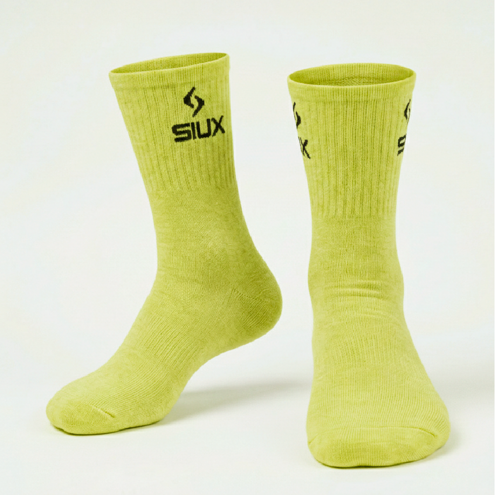 PACK 2 SOCKS SIUX GROOVE 26 CREW GREEN VIOLET