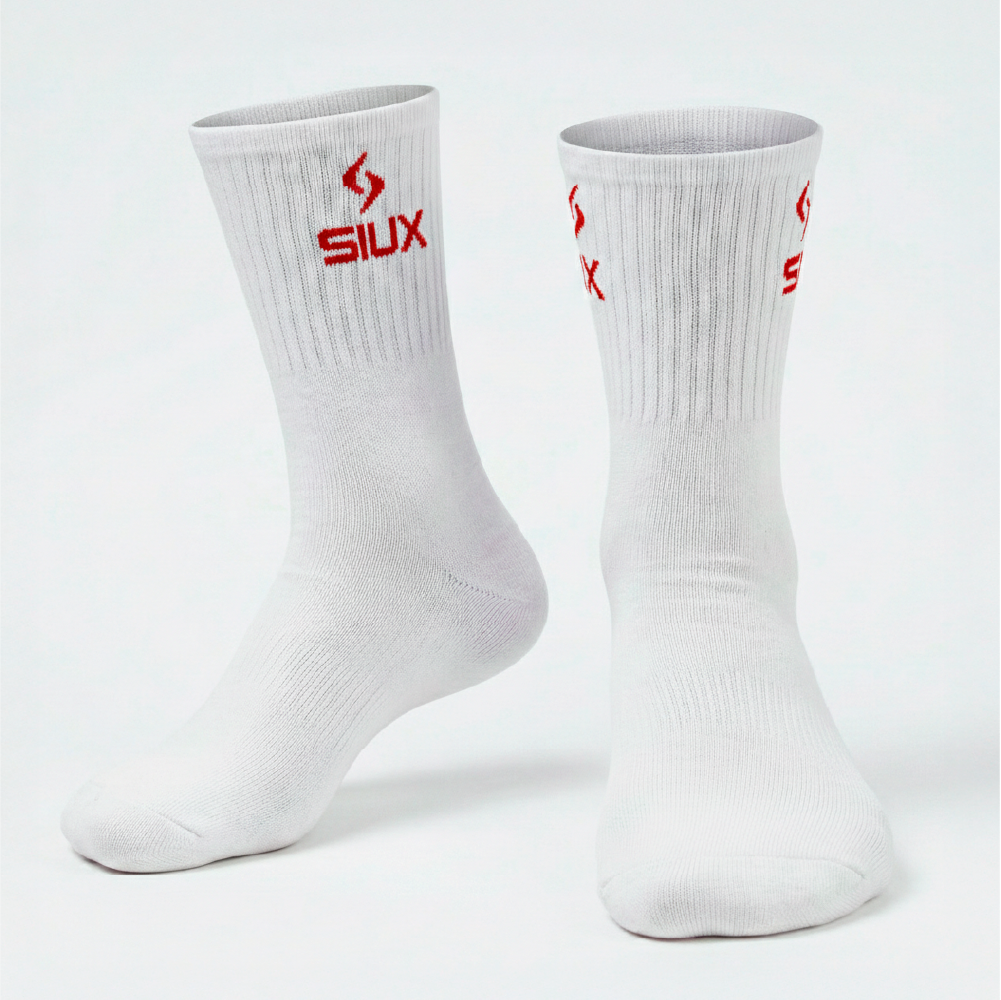 PACK 2 CALCETINES SIUX GROOVE 26 CAÑA ALTA NARANJA BLANCO