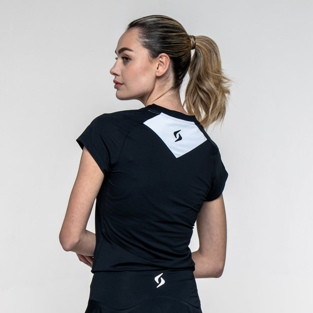CAMISETA SIUX MATCH 26 MUJER NEGRA