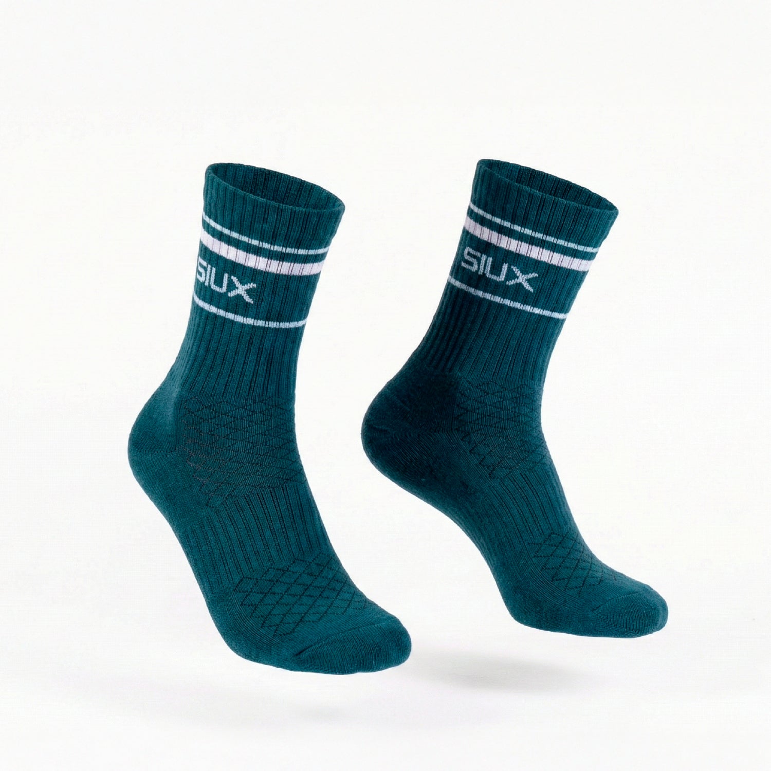PACK 2 CALCETINES SIUX SILK 26 CAÑA ALTA WHITE GREEN