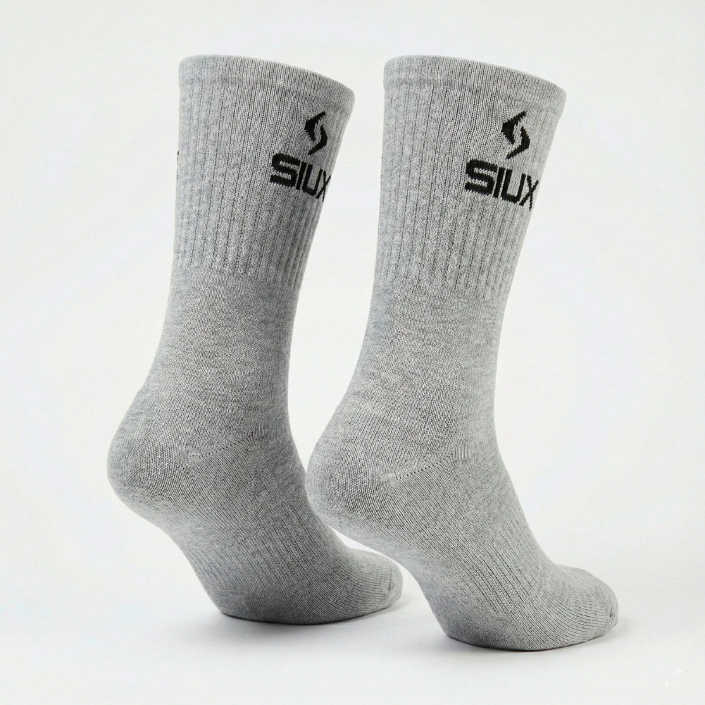 PACK 3 CALCETINES SIUX BASIC 26 CAÑA ALTA GRIS