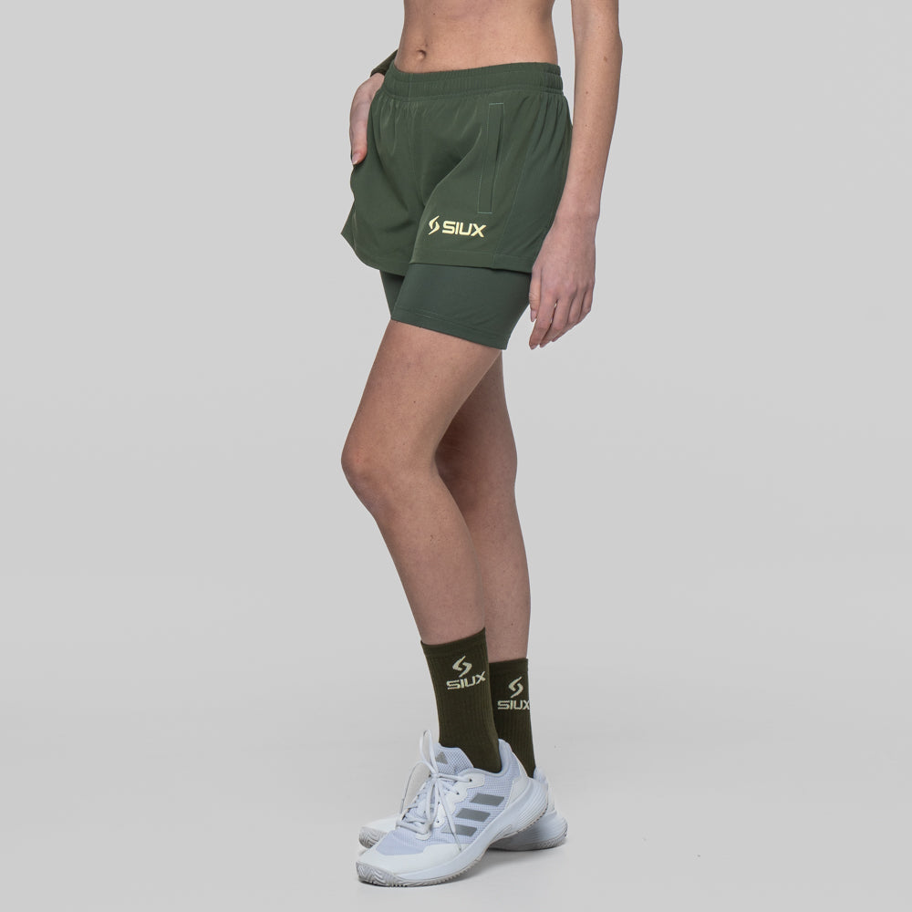 PANTALON CORTO SIUX GAREH 26 MUJER VERDE