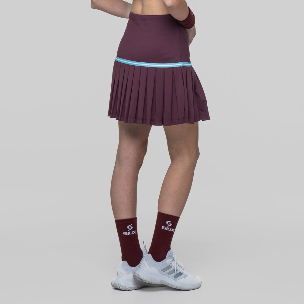 FALDA SIUX APEX 26 MUJER BURDEOS