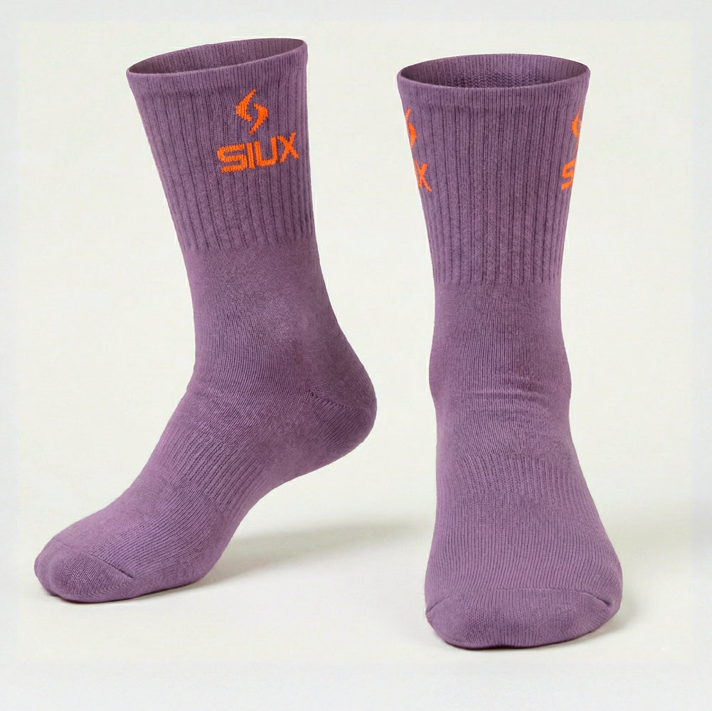PACK 2 SOCKS SIUX GROOVE 26 CREW GREEN VIOLET