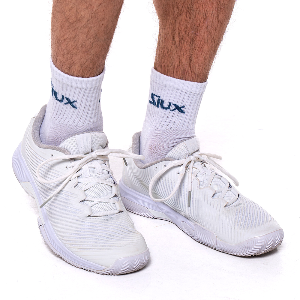 PACK 2 CALCETINES SIUX ALTURA MEDIA REVEAL - WHITE + TURQUOISE SS25 (39/42)
