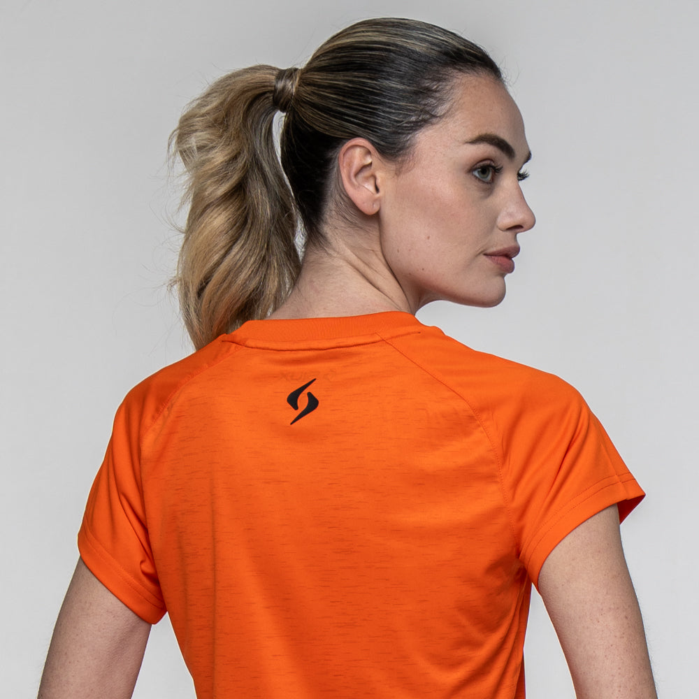 CAMISETA SIUX CLUB 26 MUJER NARANJA