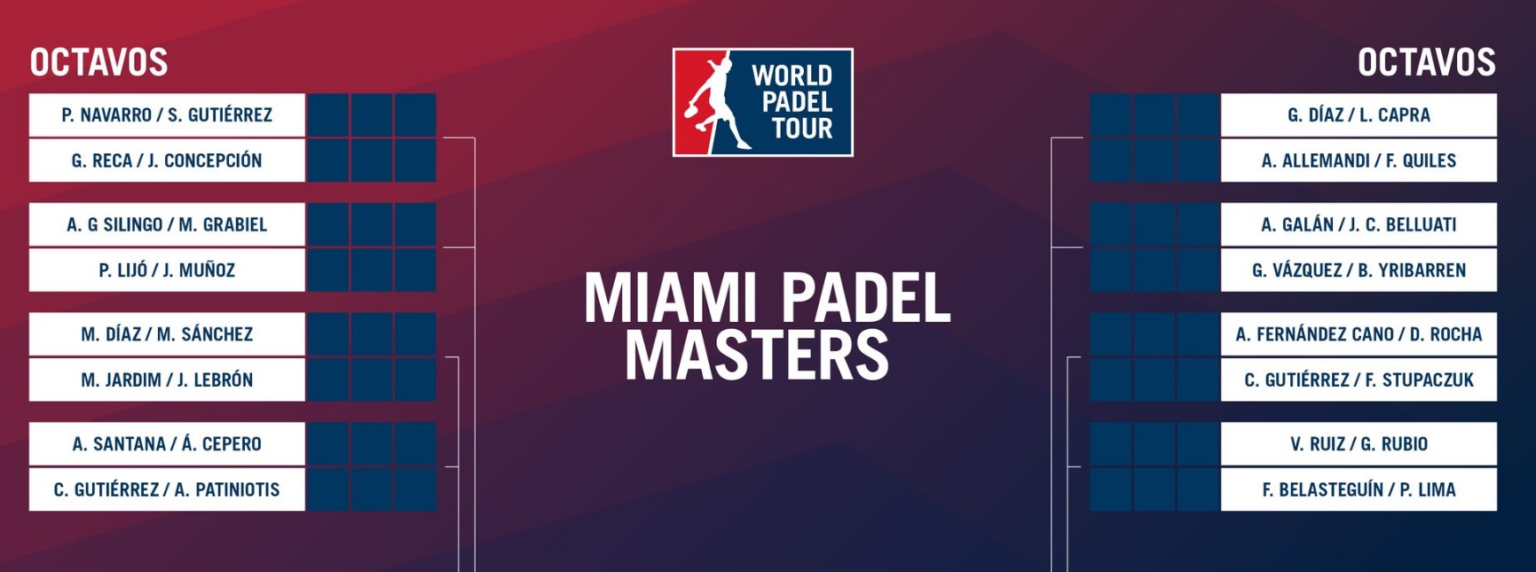 Octavos de final Miami Padel Master